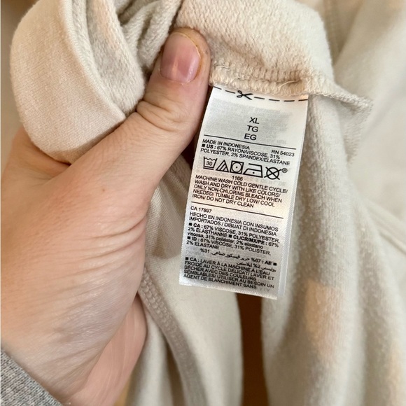 OLD NAVY Cozy-Knit Cowl-Neck Lounge Top XL - Picture 7 of 9